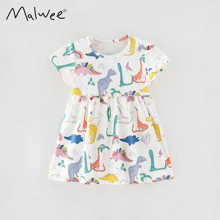Children s Dino Short Sleeve Dress Your Way to Play Ltd